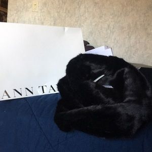 Ann Taylor Infinity Scarf Faux Fur